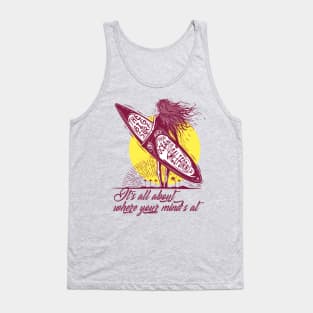 Inspirational Quote / Surf Club Tank Top